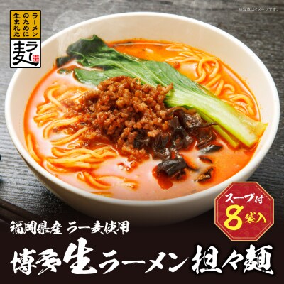 寄附額改定↓↓  福岡県産ラー麦 博多生ラーメン担々麺