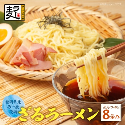 《先行受付》【4～8月発送】福岡県産ラー麦 ざるらーめん