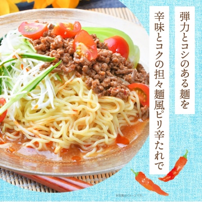 《先行受付》【4～8月発送】福岡県産ラー麦 冷し中華(坦々スープ付)