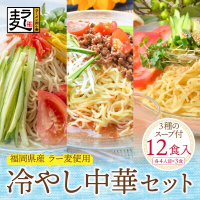 《先行受付》【4～8月発送】福岡県産ラー麦 冷し中華セット