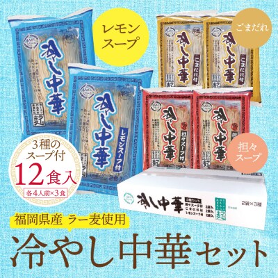《先行受付》【4～8月発送】福岡県産ラー麦 冷し中華セット