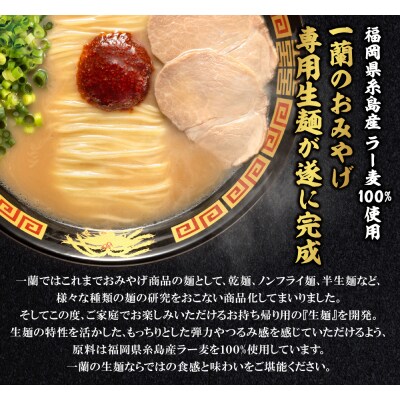 一蘭ラーメン生麺セット(6食入)