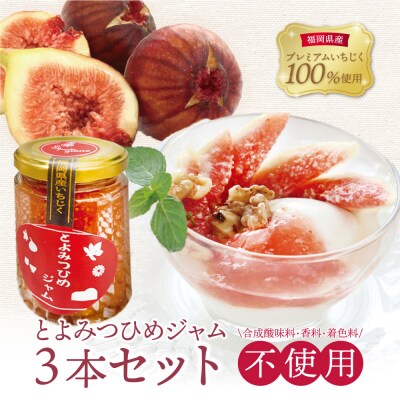 【先行受付】福岡県特産イチジク 博多とよみつひめジャム3本