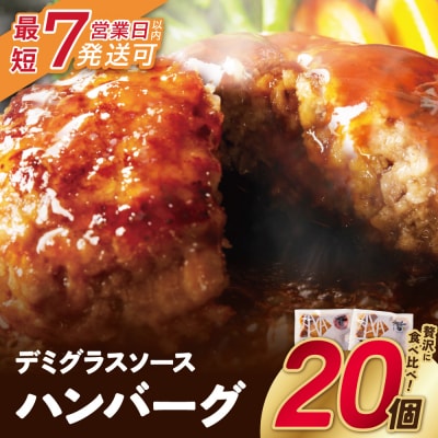 【7営業日以内発送】どっちのハンバーグ!?デミグラスソース20個セット