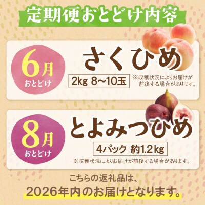 【2026年発送】★先行予約受付中★ ふくふく果実定期便(隔月・年2回)