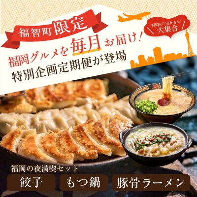 福岡グルメ定期便 餃子セット(毎月・全3回)