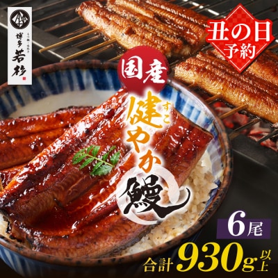 【丑の日7/26までにお届け】健やか鰻 国産うなぎ蒲焼(無頭)6尾(計930g以上) 丑の日予約