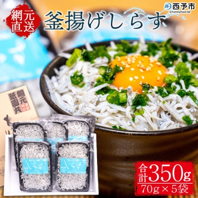 <無添加 釜揚げしらす 70g×5袋入【箱入】>　小分け　丼　シラス　魚　パスタ　グルメ　冷凍