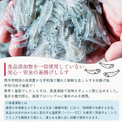 <無添加 釜揚げしらす 70g×8袋入【箱入】>　小分け　丼　シラス　魚　パスタ　グルメ　冷凍
