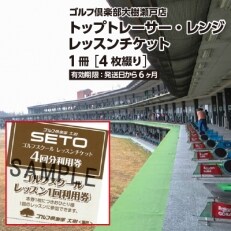 ゴルフ倶楽部大樹瀬戸店 トップトレーサー・レンジ レッスンチケット 4枚綴り | ふるさと納税のお礼品