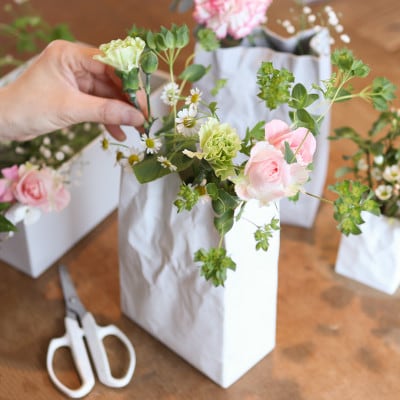 【瀬戸焼】ニュークリンクルスーパーバッグ#1 花器 ホワイト【セラミック・ジャパン】