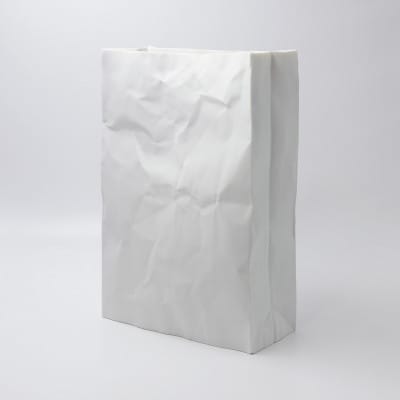 【瀬戸焼】クリンクルスーパーバッグ#1 花器【セラミック・ジャパン】