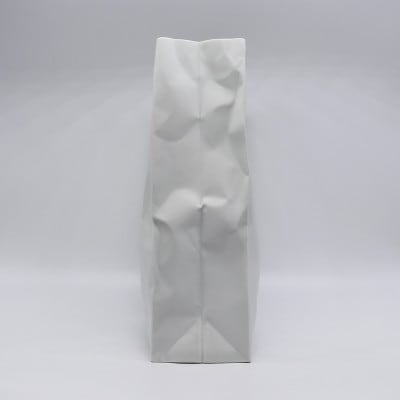 【瀬戸焼】クリンクルスーパーバッグ#1 花器【セラミック・ジャパン】