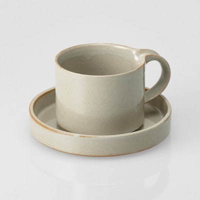 【瀬戸焼】モデラート カップソーサー グレー【セラミック・ジャパン】