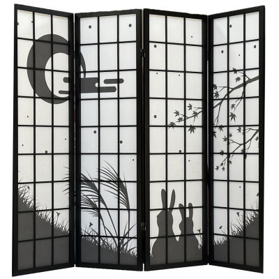 お月見うさぎ衝立(高さ150cm)