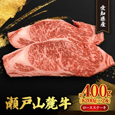 瀬戸山麓牛ロースステーキ2枚(1枚約200g×2枚)