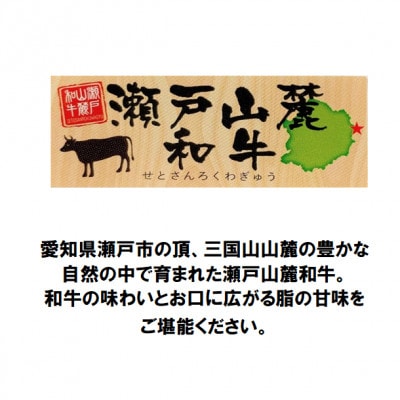 瀬戸山麓和牛カタロース　すきやき/しゃぶしゃぶ、焼肉セット計1kg