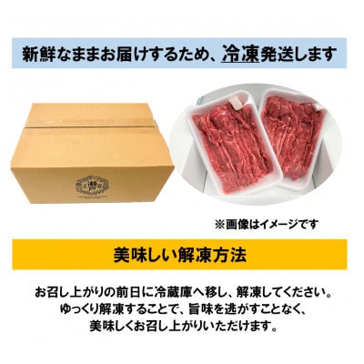 【毎月定期便】瀬戸山麓牛赤身スライス500g(250g×2P)全3回