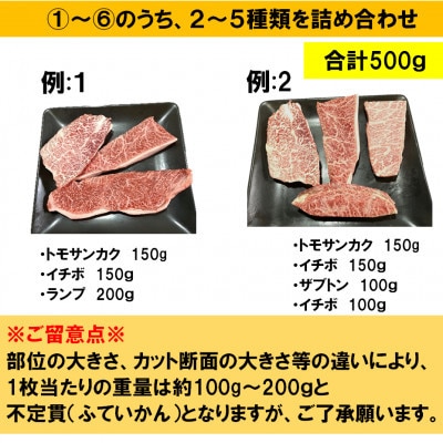 【毎月定期便】瀬戸山麓和牛希少部位ステーキセット500g以上全3回