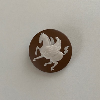 ペガサスブローチ&ペンダントトップ　ブラウン