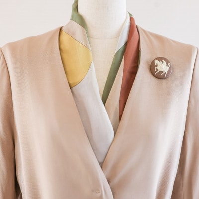 ペガサスブローチ&ペンダントトップ　ブラウン