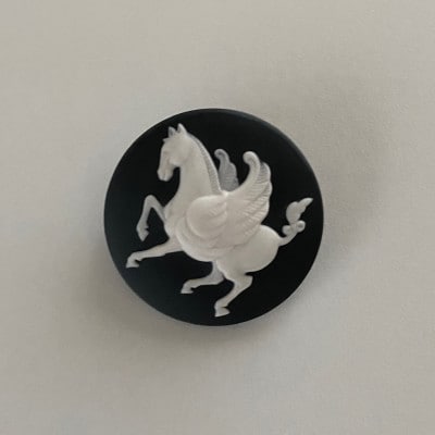 ペガサスブローチ&ペンダントトップ　ブラック