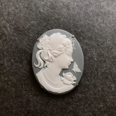 【GRAND CAMEO】バタフライ ブローチ&ペンダントトップ(大)