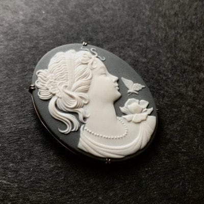 【GRAND CAMEO】バタフライ ブローチ&ペンダントトップ(大)