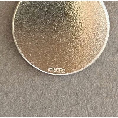 【ROUND】 バラシルバーペンダント　ブラック