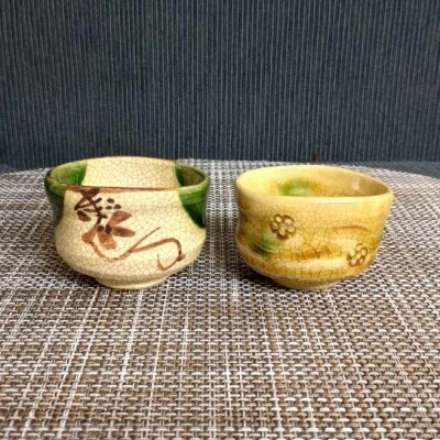 織部・黄瀬戸ペアぐい呑