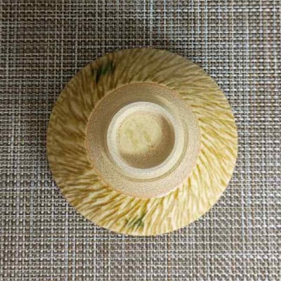 黄瀬戸飛鉋茶碗(大)
