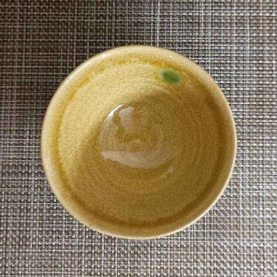 黄瀬戸飛鉋茶碗(小)