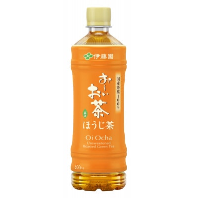 【毎月定期便】おーいお茶 ほうじ茶 600ml×24本全12回