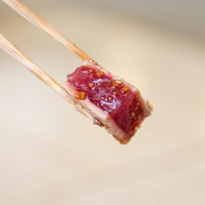 日光丸自慢の一本釣りカツオ使用!カツオシーステーキ 約1,200g(約400g×3)ステーキソース付