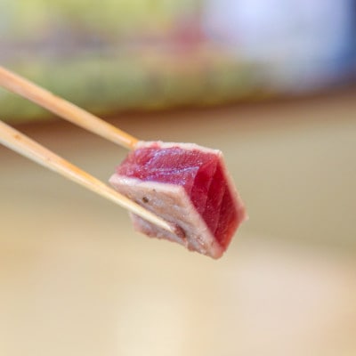 日光丸自慢の一本釣りカツオ使用!カツオシーステーキ 約1,200g(約400g×3)