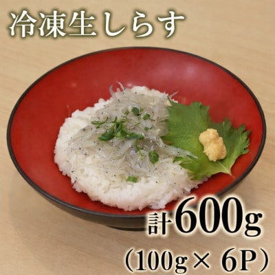 冷凍生しらす　600g(100g×6P)