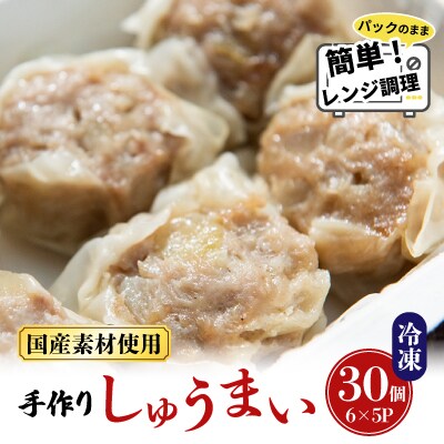 御前崎市発!手作りしゅうまい　6個入×5パック　国産素材・冷凍で手軽においしい