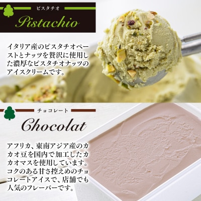 ピスタチオナッツアイス&チョコレートアイス 各1L『morino-fu』【さとふる限定】[2094]