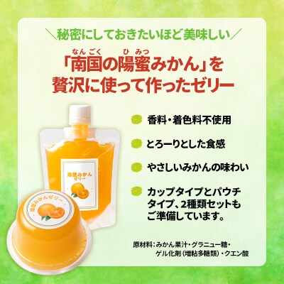 【お中元ギフト】西都市産陽蜜みかん使用!陽蜜みかんゼリー詰合せセット[2434]