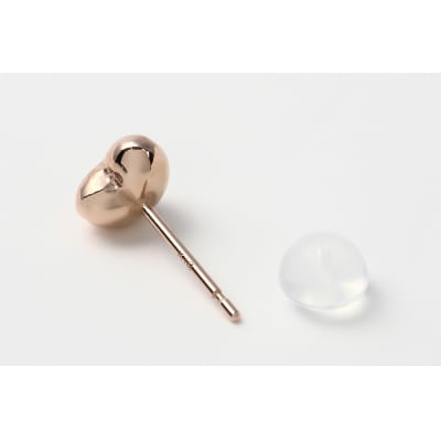 K18PG　はーと型　ピアス　E222-R　K037816-B