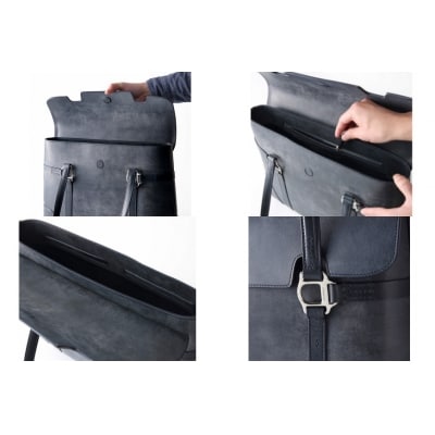 SOMES　SQ-02　フラップブリーフ(ネイビー)[ソメスサドル 012260088 ◎