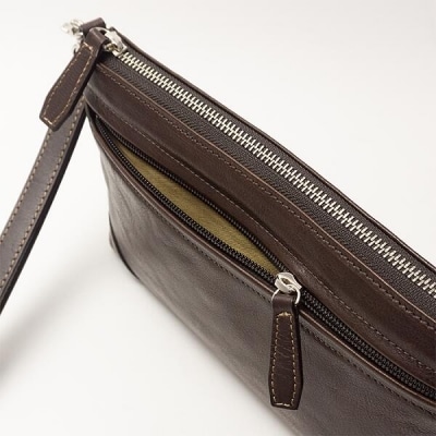 SOMES　TT-06　スリムポーチ(ダークブラウン) [12260216] ◎