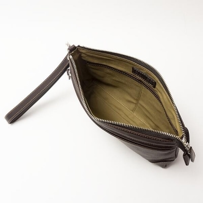 SOMES　TT-06　スリムポーチ(ダークブラウン) [12260216] ◎