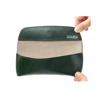SOMES　FR-14　メガネケース(ダークグリーン)[12260401] ◎