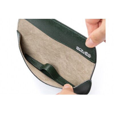 SOMES　FR-14　メガネケース(ダークグリーン)[12260401] ◎