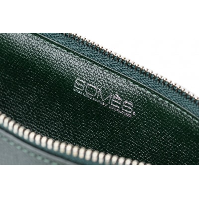 SOMES　FR-13　ファスナーペンケース(ダークグリーン)[12260404] ◎