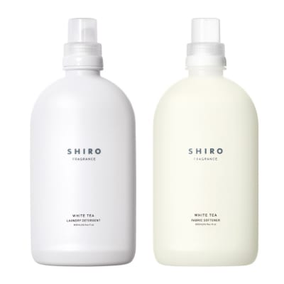 SHIRO　ホワイトティー ランドリーリキッド+ファブリックソフナーセット [01575]