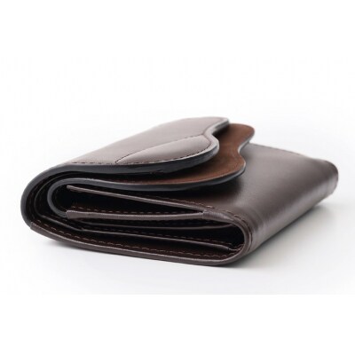 SOMES　SA-15　三つ折り財布　(ダークブラウン)[12260306] 