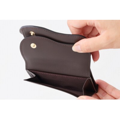 SOMES　SA-15　三つ折り財布　(ダークブラウン)[12260306] 