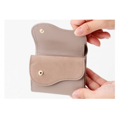 SOMES　SA-15　三つ折り財布　(グレージュ)[12260307] 